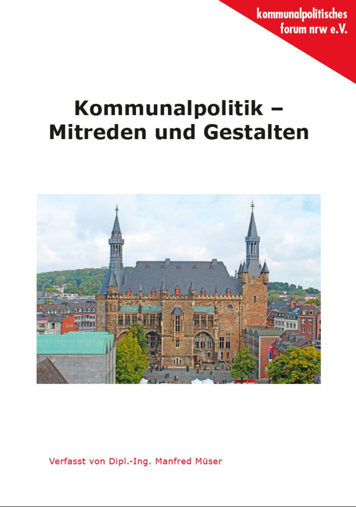 Titelseite mit Überschrift "Kommunalpolitik - Mitreden und Gestalten"