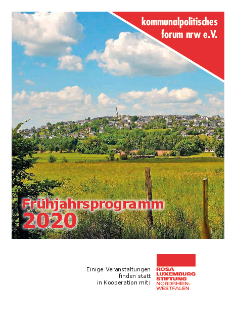 Titelbild einer Broschüre des kopofo nrw mit dem Titel Frühjahrsprogramm 2020