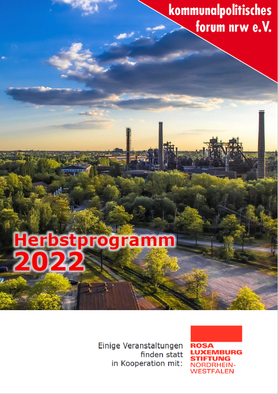Titelseite einer Broschüre des kopofo nrw mit dem Namen "Herbstprogramm 2022"