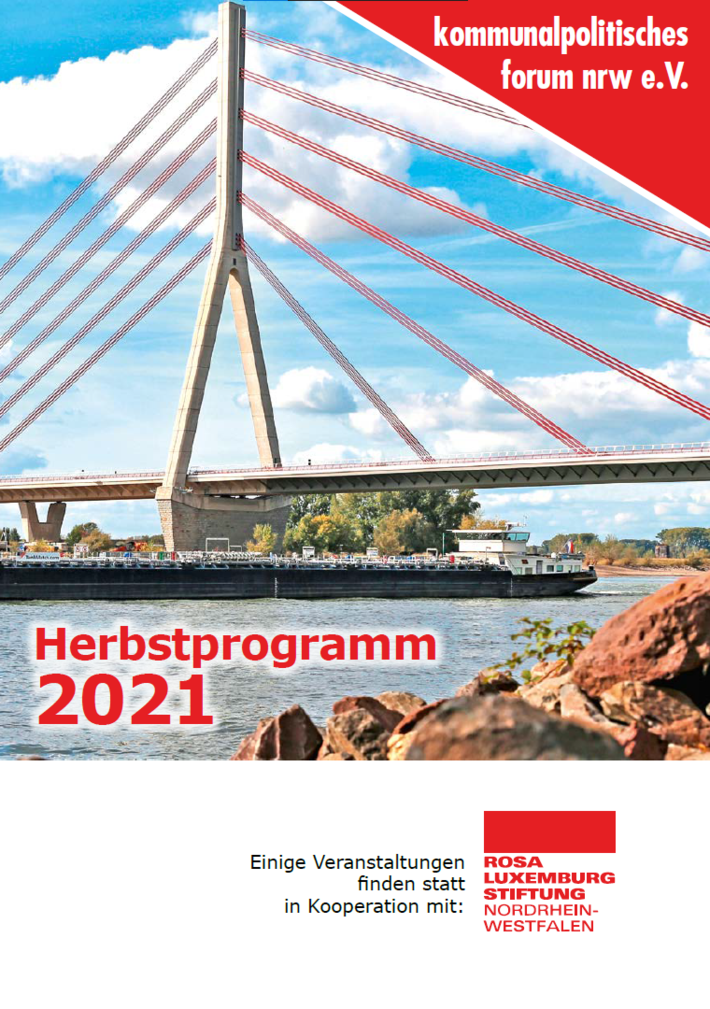 Titelbild einer Broschüre des kopofo nrw mit dem Titel "Herbstprogramm 2021"