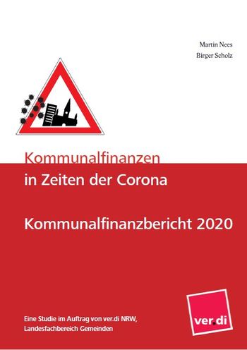 Titelseite "Kommunalfinanzbericht 2020" von ver.di NRW